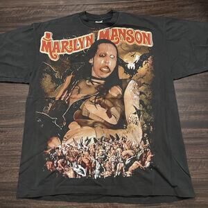Marilyn Manson Antichrist Superstar Faded Band modern Single aop vintage shirt